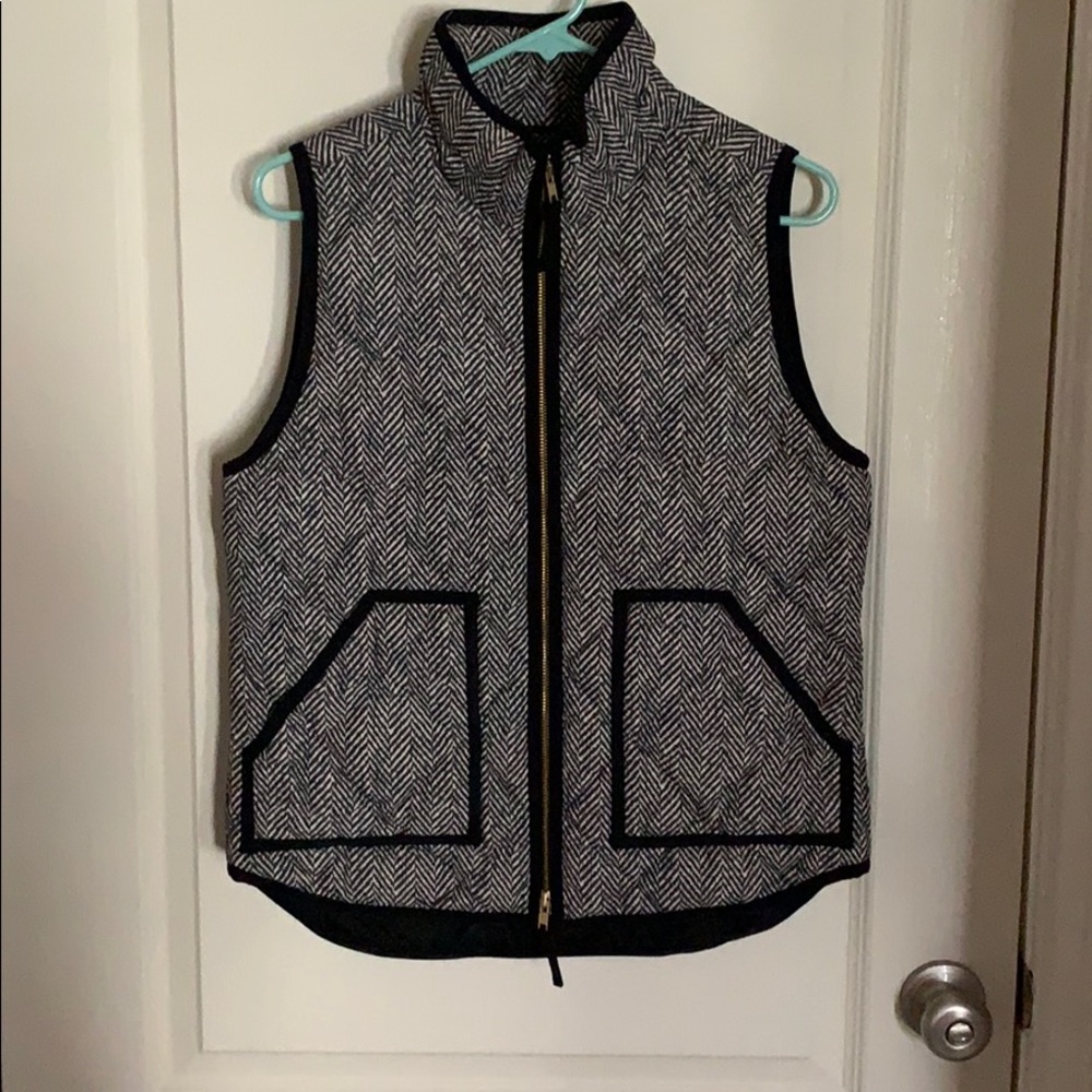 J Crew herringbone vest